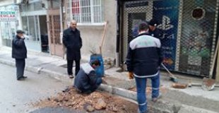 Osmangazi Belediyesi ekiplerince 1.Fırın Sokak ve Sili Sokakta kaldırım tamir çalışması yapıldı.Sayın Necmettin Bilin beye ve ekip arkadaşlarına Teşekkürler. ..